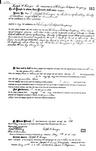 1907 Warantee Deed from Ralph H Ensign to The Ensign-Bickford Company giving them the land which later became Maple Court, Simsbury.